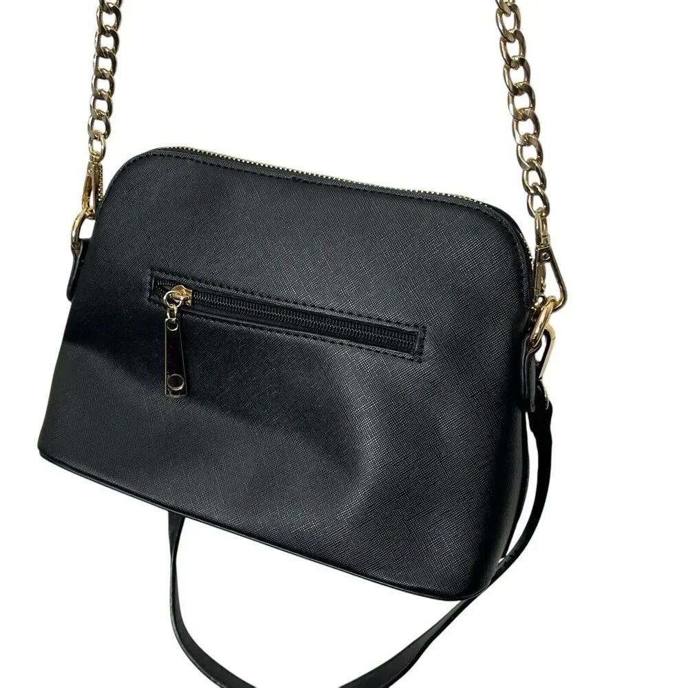 Kate Spade Convertible Crossbody Bag Black Saffiano Leather Adjustable‎ Strap